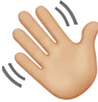 Hand Waving Emoji